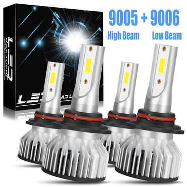 For Scion tC 2005 2006 2007 2008-2013 4Pcs 6000K White Combo LED Headlight Bulbs High Low Beam
