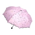 thumbnail image 2 of Paraguas bloqueador solar, paraguas de viaje, paraguas impermeable, paraguas plegable. Rosa, 2 of 9