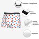 thumbnail image 3 of Balery Red Blue Polka Dots Calzoncillos bóxer para hombre, ropa interior de algodón suave y transpirable con cinturilla de nailon-Large, 3 of 5