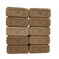 thumbnail image 2 of Natural  Hardwood Fire Logs TWS-10 Compressed  Sawdust Blocks, Long Burn High Heat Low Ash for Fireplace, Wood Stove, Fire Pit, 2 of 6