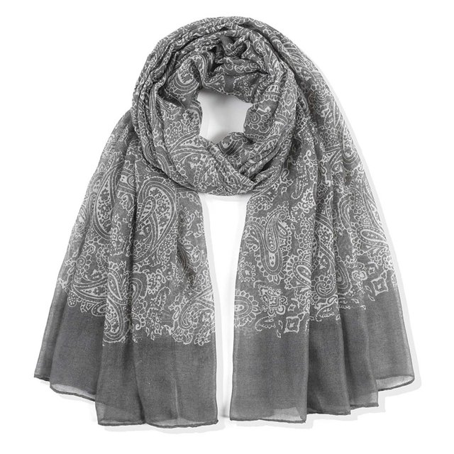 Bufanda de gasa con estampado Floral para mujer, chales de invierno, el mejor regalo de fiesta, Hijab musulmán, Sjaal, 180cm x 90cm qiuyongming unisex