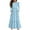 #A21-Light Blue, variant on Abcomgle Girls Dresses Size 10-12 Casual A-Line Ruffle Long Sleeve Girls Long Dresses Polka Dot Crew Neck Sundresses Tiered Boho Dresses with Pockets,Gray