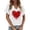 White, variant on Women'S Tops, Tees & Blouses Printed Short Sleeve Luxe Knit Comfort Style Petite Tops for Women,White,M