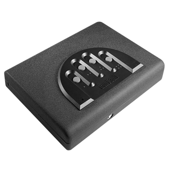 GunVault MicroVault Portable Handgun Safe with Patented No-Eyes Keypad and Security Cable