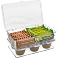 thumbnail image 3 of Sorbus Organizer Bins with Attached lids | Kitchen Pantry Organization Storage Bins, Small Clear Storage Box for Fridge | Food Storage Containers for Organizing, Cabinet Organizers (2-Pack, Small), 3 of 7