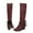 Red, variant on OKBOP Womens High Heels Knee-High Boots-Comfortable Boots for Women Lace-Up Leather Christmas Retro Winter Boots for Women Clearance Black