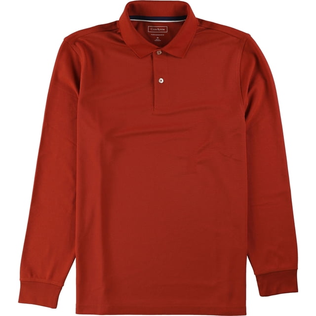 Polo de rugby Club Room para hombre LS Perfomance, naranja, grande