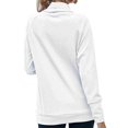 thumbnail image 5 of Worallymy - Sudadera de punto con cuello alto y manga larga a rayas para mujer con cordón Worallymy JD735906133, 5 of 5