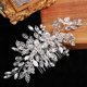 thumbnail image 4 of Peineta lateral para novia con diamantes de imitación para boda, peineta lateral para peinado, peineta lateral con flores, decoración para el cabello, tocado de novia, 4 of 7