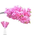 thumbnail image 2 of Artificial Cherry Blossom Flowers Bouquet for Home Wedding Decor, Silk Flowers for Table Centerpieces Birthday Arrangement, Realistic Faux Flowers for Vase Decoration, A Simulated Cherry Blossom, 2 of 9