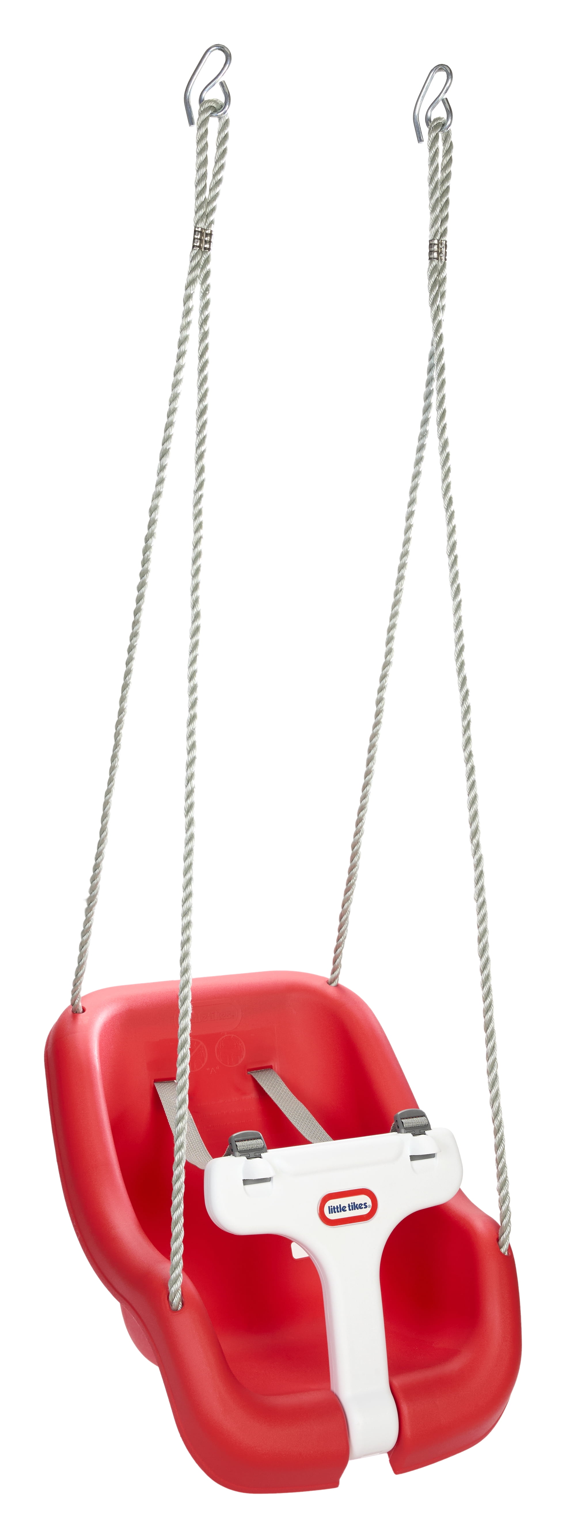 Little Tikes 2-in-1 Snug 'n Secure T Bar Swing- Red, Baby and Toddlers Ages 9 Months - 4 Years