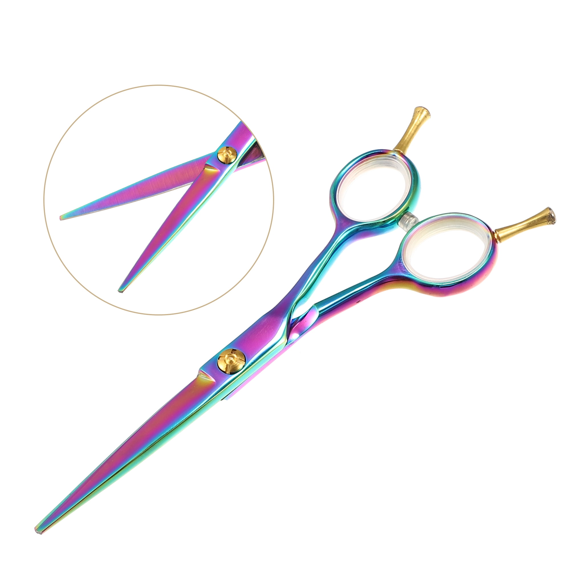 Unique Bargains Hair Scissors Hair Cutting Scissors Stainless Steel Razor 5.9"