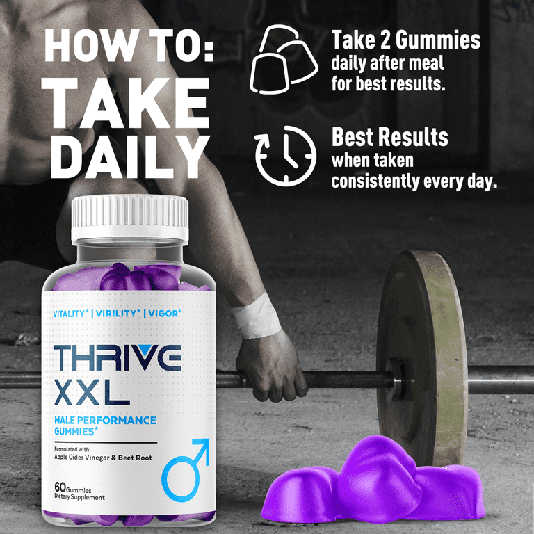 ThriveXXL Gummies Advanced Formula All Natural Vitamin Supplement