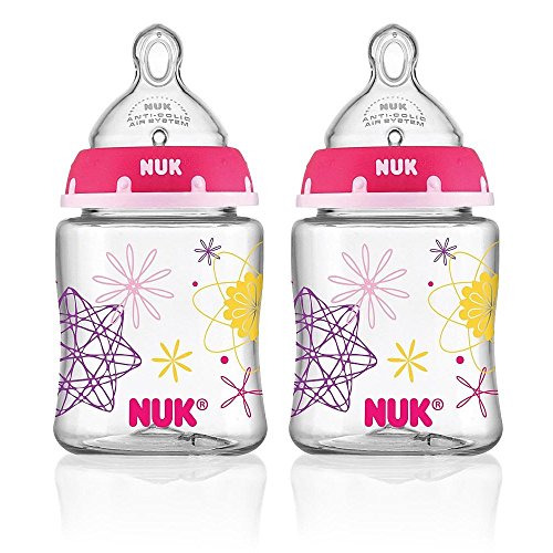NUK Advanced Orthodontic Bottle in Assorted Colors, 5Ounce, 2 Count