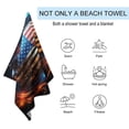 thumbnail image 2 of Flag Of The United States Beach Towel Microfiber Beach Towels Sand Free Quick Dry Lightweight Travel Towels, 2 of 7