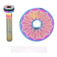 thumbnail image 2 of Lightweight Ti Alloy Headset Top, 28.6mm Stem Cover for Mountain Bike with CNC Processed Screws for Smoother Installation, Enhanced Heat Dissipation for Long Rides, 2 of 7