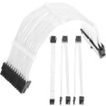 thumbnail image 1 of Raindrops 1Set White Pc Power Cable Extension Kit with Premium Copper Wire and Molded Connectors, 1 of 6