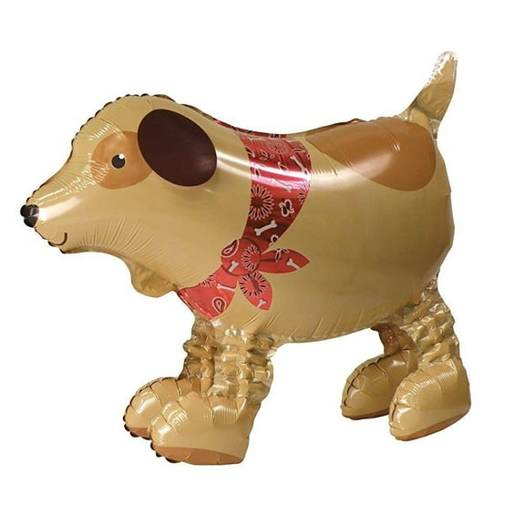 anagram international adorable doggy balloon buddy air walker, multi-color