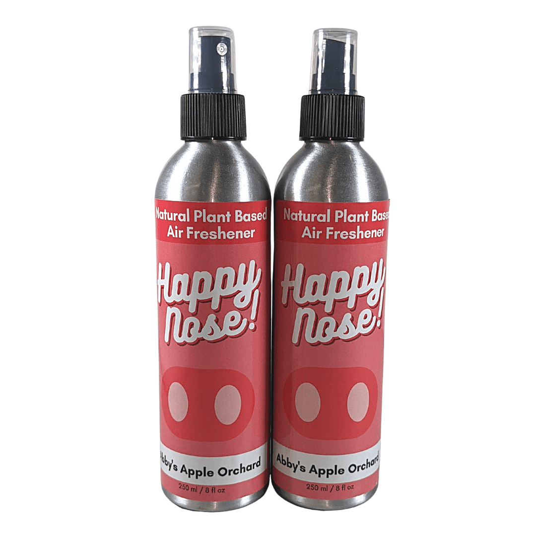 2 Pack Happy Nose! Air Freshener & Odor Remover Spray Abby's Apple