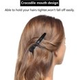 thumbnail image 5 of 24 piezas de pinzas para el pelo de peluquero profesionales, pinzas para el pelo de cocodrilo, horquillas, mango antideslizante (negro), 5 of 5
