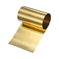 thumbnail image 1 of Rollo de hoja de latón Uxcell 39"x 4"x 0.002" Placa de metal para manualidades, reparaciones eléctricas, proyecto de bricolaje, 1 of 7