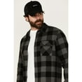 thumbnail image 2 of Brothers And Sons Men's Kent Plaid Print Long Sleeve Button-Down Shirt - BASFA24K35-BLK   US, 2 of 4