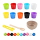thumbnail image 3 of Bolas de arcoíris en vasos, juguetes educativos, juego de mesa de aprendizaje preescolar, juguete de motricidad fina y sensorial para clasificar los, 3 of 9