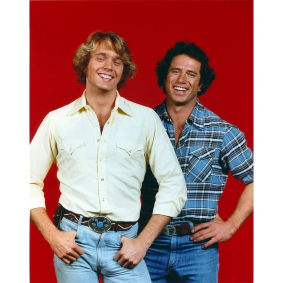 Dukes Of Hazzard Red Background Portrait Photo Print (8 x 10)