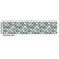 thumbnail image 2 of Modern Fabric by the Yard, Geometric Morrocan Mediterrain Style Dots Ornamental Details Image Print, Decorative Upholstery Fabric for Sofas and Home Accents, Blue and White by Ambesonne, 2 of 4