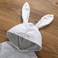 thumbnail image 4 of Bagilaanoe Newborn Baby Girl Easter Rompers Rabbit Long Sleeve Hoodie Bodysuit 6M 12M 18M 24M Infant One Piece Jumpsuit, 4 of 7