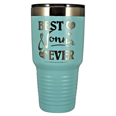 NONNA GIFT â?? â??BEST NONNA EVER ~ LOVE YOUâ? Stainless Steel Vacuum Insulated Tumbler Travel Coffee Mug GK Grand Designed & Engraved Hot Cold Birthday Motherâ??s Day Christmas (Pastel Teal, 30oz) (Gk The Best Reviews)