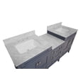 thumbnail image 6 of Eleanor 72" Double Bathroom Vanity with Marine Gray Cabinet and Carrara Marble Top, 6 of 6