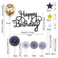 thumbnail image 2 of Adornos para tartas con forma de estrella, confeti, globo, para niñas, niños y mujeres, 12 unidades, 2 of 5