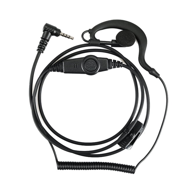 Reemplazo del auricular del micrófono del auricular del gancho de la oreja en forma de G de 1pin 3.5mm para Yaesu Vertex VX-2R VX-3R FT-10R Walkie Talkie Yuarrent TX0887-00