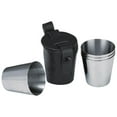 thumbnail image 4 of Visol VSET28 Eclipse Black Leather 6oz Flask Gift Set, 4 of 4