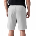 thumbnail image 3 of Casual Classic Shorts for Men Drawstring Waist Elastic Waist Shorts Summer Beach Loose Fit Athletic Shorts with Pockets Moisture Wicking Bottoms,White M, 3 of 3