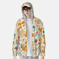 thumbnail image 2 of Fotbe Whimsical Fox Floral Garden Chaqueta con Protección Solar UPF 50+ para Hombre y Mujer, Camisa con Capucha y Bolsillos-3X-Large, 2 of 7