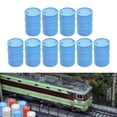 thumbnail image 6 of 10 Pieces HO Gauge Oil Barrels Miniature Train Layout Props Plastic Build for Railway Station Model Diorama, 6 of 9