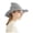 Grey, variant on Women Knitted Witch Hat Wide Brim Pointed Wizard Hat Soft Stretch Costume Accessory for Halloween
