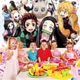 thumbnail image 4 of Demon Slayer Banner Backdrop Background Taspestry Wall Decor Birthday Party Supplies Post Fans, 4 of 6