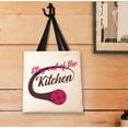 thumbnail image 3 of Pickleball Gifts For Men Stay Out Of the Kitchen Pickleball Black Handle Canvas Tote Bag, 3 of 3