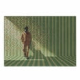 thumbnail image 1 of Fantasy Cutting Board, Mysterious Fashion Man with Suit Before Retro Style Backdrop Art, Decorative Tempered Glass Cutting and Serving Board, Small Size, Orange Green, by Ambesonne, 1 of 1