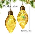 thumbnail image 3 of HmNPlay LED Christmas Ornament Clear Light Bulb Pendant for Xmas Tree Decoration, Acrylic Bauble Sphere Hanging Accent, 3 of 9