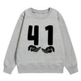 thumbnail image 4 of SJLDQY Girl's Sweatshirts Trendy Graphic Relax-fit Pullover Tops Long Sleeve Crew Neck Sweatshirt Size 4-5 Years, 4 of 4