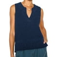 thumbnail image 2 of Sleeveless Women Solid Color V-Neck Knit Vest Sweater, 2 of 5