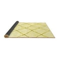 thumbnail image 2 of Ahgly Company Indoor Round Solid Yellow Modern Area Rugs, 6' Round, 2 of 4