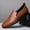 C06 Khaki, variant on Black Woven Pattern Loafers, Men's Casual Moccasins, Comfortable Slip-on Shoes and Breathable