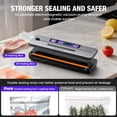 thumbnail image 4 of FETERVIC Scelleuse sous Vide Alimentaire 8 en 1 90 kPa 130 W avec Coupeur Intégré, Affichage Numérique à DEL, 6 Modes de Scelleuse pour l'Entreposage des Aliments avec Trousse de 20 Sacs de Scellage, 4 of 12