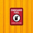 thumbnail image 5 of Portrait Round Plus Onboard Fuel Handle With Care Door or Wall Sign | Boats & Yachts Signage - Small, 5 of 7