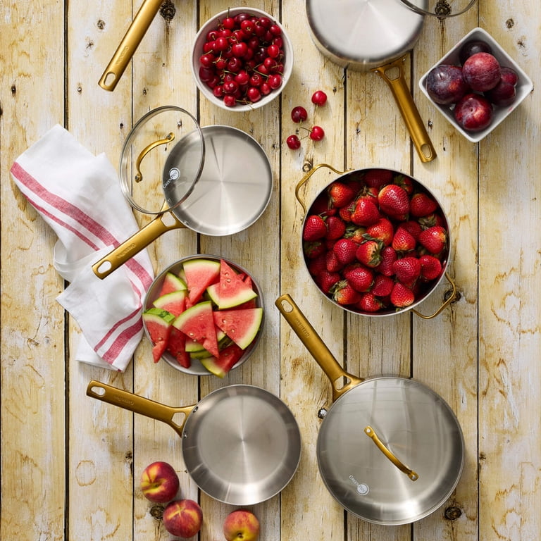 GreenPan Stainless Steel Tri-Ply Reserve 10 Piece Cookware Set